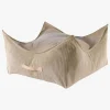 Meowbaby Puf Kvadrat Slimcord, Sandfarvet