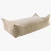 Meowbaby Puf Rektangel Slimcord, Sandfarvet