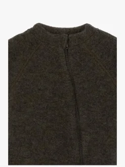 Mikk-Line Ulddragt Merino, Dark Brown Melange