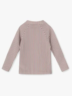 MINI A TURE Gani UV-trøje, Acorn Brown Stripes