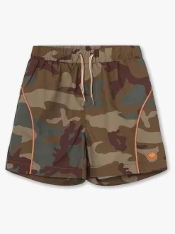 MINI A TURE Maki Badeshorts, Print Vert