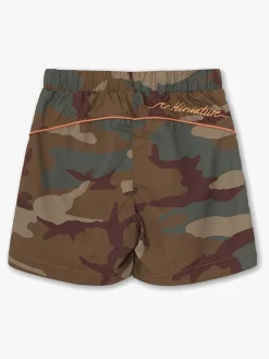 MINI A TURE Maki Badeshorts, Print Vert