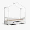 Minitude Nordic Jaxson Husseng 70 x 140 + Sengeskuffe, Hvid