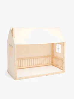 Minitude Nordic Mason Husseng 70x160 & BabyMatex Madras Soft Plus + Sengehimmel, Natur