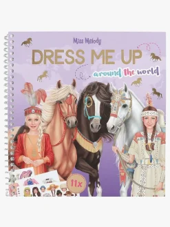 Miss Melody Dress Me Up Klistermærkebog Around The World