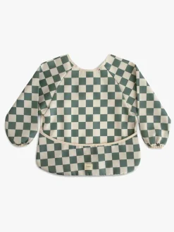 Mushie Langærmet Hagesmæk, Olive Check