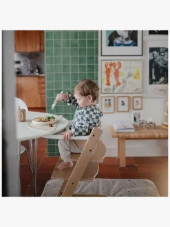 Mushie  Langærmet Hagesmæk, Olive Check