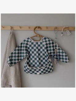 Mushie  Langærmet Hagesmæk, Olive Check