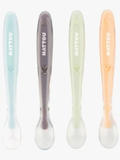 Nattou Soft Silicone Ske 4-pak