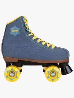 Nijdam Rulleskøjter Retro Denim Rebel, Blå/Gul