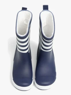 Nordbjørn Dunder Forede Gummistøvler, Navy/White