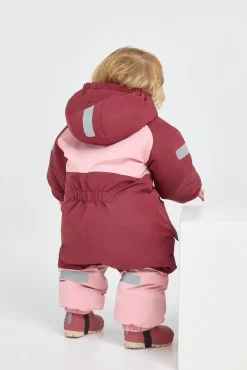 Nordbjørn Fernie Babyflyverdragt, Silver Pink/Oxblood Red