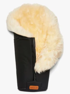 Nordlys Idun Mini Kørepose Lammeskind, Black/Natural