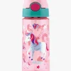 Nuby Soft Straw Push Drikkedunk Enhjørning 540 ml, Pink