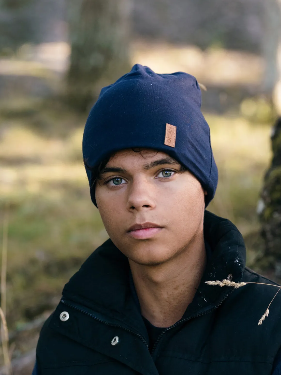 OICAN Wear Fleeceforet Hue med Hovedbeskyttelse, Navy
