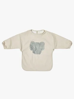 OYOY Erik Elefant  Langærmet Hagesmæk, Beige