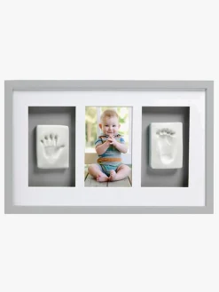 Pearhead Babyprints Deluxe Ramme Trippel, Grå