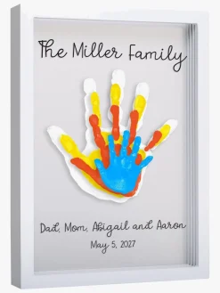 Pearhead Clear Family Print Ramme, Hvid