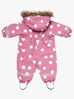 Petite Chérie Atelier Amour Babyflyverdragt, Big Dots Mesa Rose
