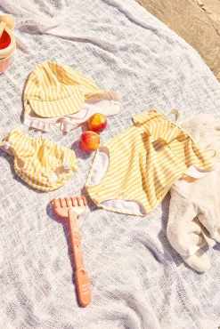 Petite Chérie Atelier Nathalie UV-Badedragt, Yellow Stripe