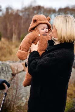 Petite Chérie Blanche Kørepose 2-in-1 Teddy, Mocha Mousse