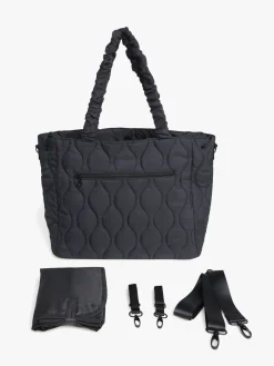 Petite Chérie Chloé Quilted Pusletaske, Black