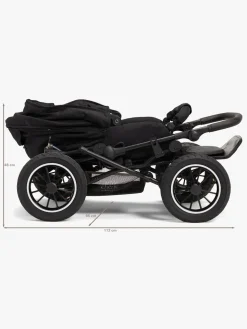 Petite Chérie Solide+ Klapvogn inkl. Babylift, Black/Grey Melange