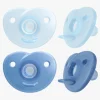 Philips Avent Curved Soothie 0-6 mdr., Blå