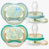Philips Avent Ultra Air Night Sutter 2-Pak 0-6m, Grøn/Blå