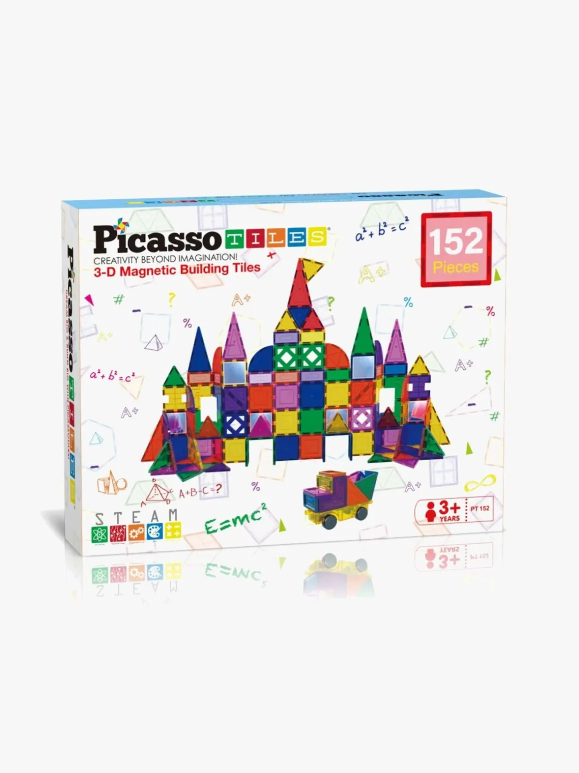 PicassoTiles Magnetisk Byggesæt 152 Dele