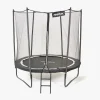Pinepeak Trampolin inkl. Sikkerhedsnet 244 cm, Sort