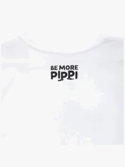 Pippi Langstrømpe  Stærk T-shirt, Hvid