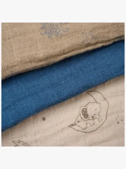 Pippi Tæpper/ Stofbleer i Musselin 6-Pak, China Blue