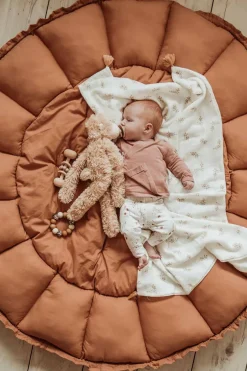 Play&Go Organic Bloom Legetæppe, Tawny Brown