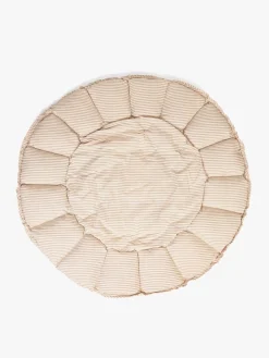 Play&Go Organic Bloom Legetæppe, Stripes Blue