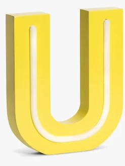 POPP Bogstavslampe U, Gul