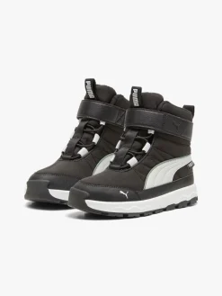 Puma Evolve Puretex AC PS Vinterstøvler, Black/Ash Grey/White