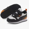 Puma R78 V Inf Sneakers, Puma White/Puma Black/Vibrant Orange