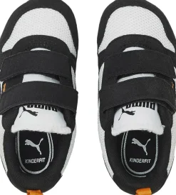 Puma R78 V Inf Sneakers, Puma White/Puma Black/Vibrant Orange