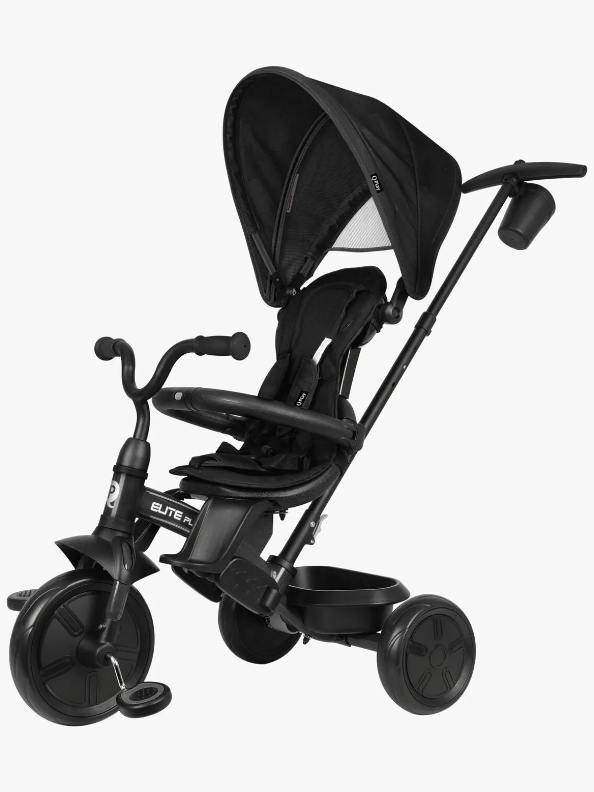 QPlay Elite Platinum Trehjulet Cykel, Sort
