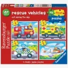 Ravensburger Udrykningskøretøjer Puslespil 4-i-1