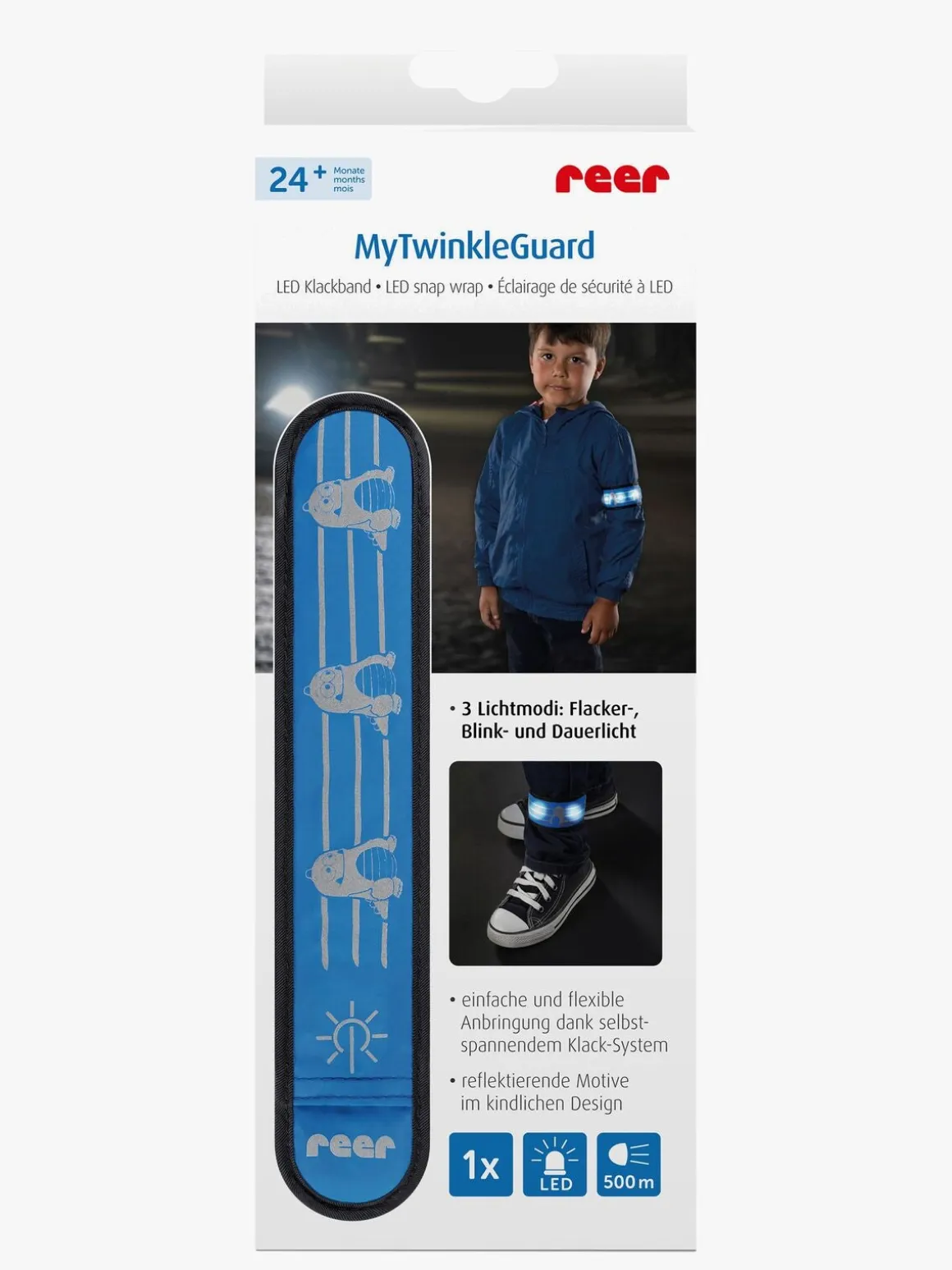 Reer Refleksbånd, Blå