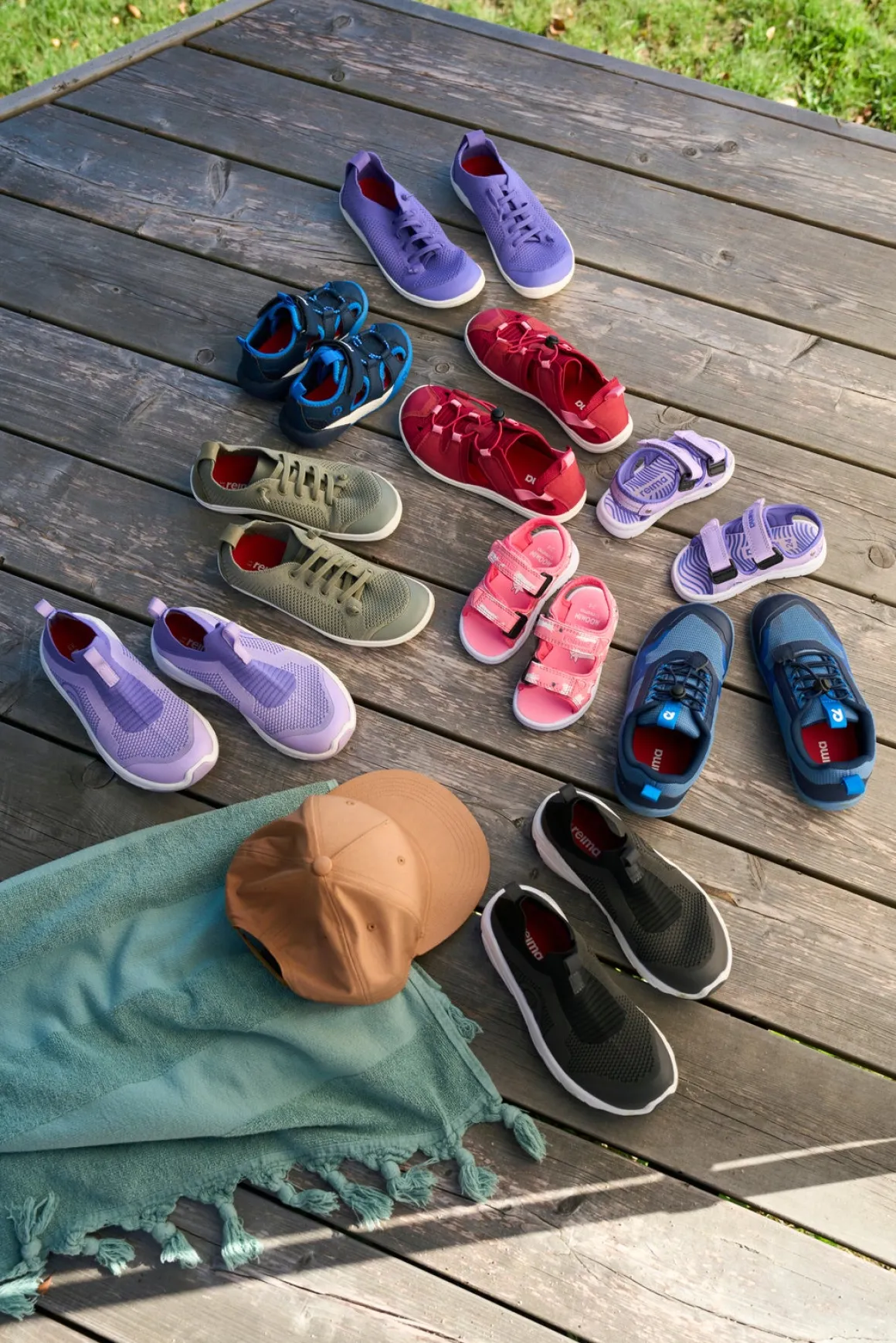 Reima Valoa Barefoot Sandaler, Greyish Green