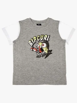 Rip Curl Arty SS Tee Groms T-shirt, Cement Marle