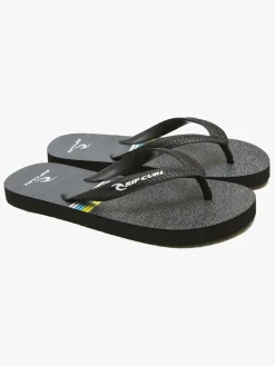 Rip Curl Kids Art Klipklapper, Black/White