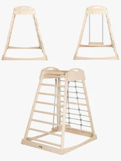 Roba Montessori Indendørs Legetårn med Gynge, Natural/Grey