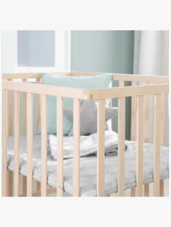 Roba Style Kravlegård med Hjul, Wood & Grey