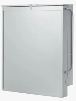 Roba Væghængt Puslebord & Puslepude, Taupe Lacquered/Silver Grey