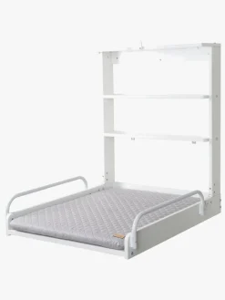 Roba Vægpuslebord inkl. Roba Style Puslepude, White/Grey