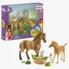 Schleich Legesæt Quaterhoppe med Føl